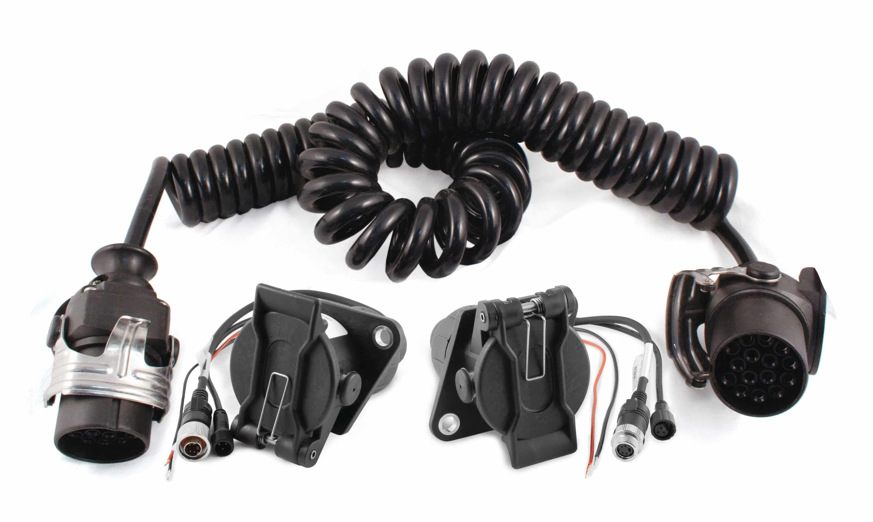 Truck/Trailer camera/sensor cable kit for ultrasonic systems