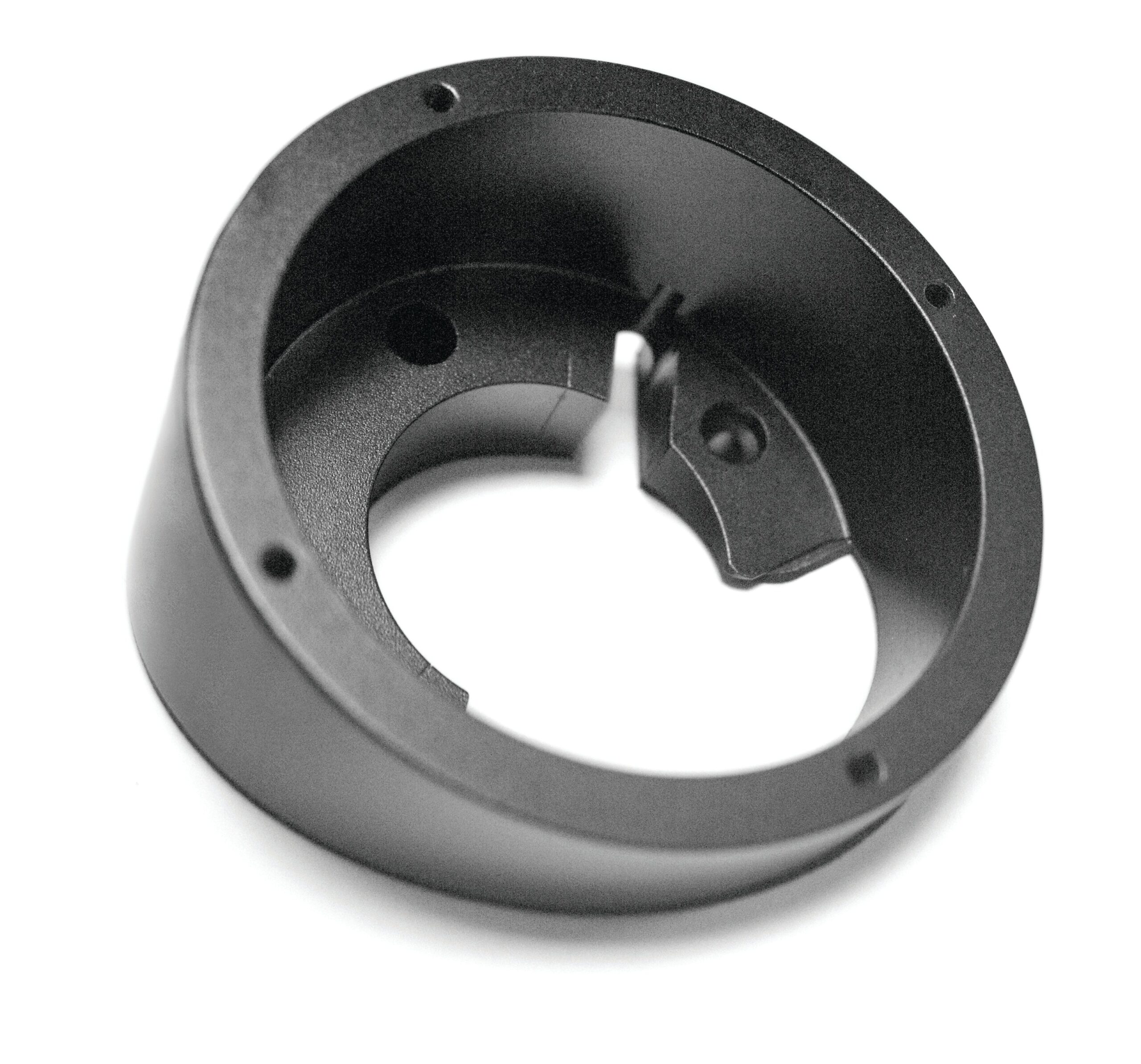 Mini dome camera angled surface mounting adaptor adds 25 degrees