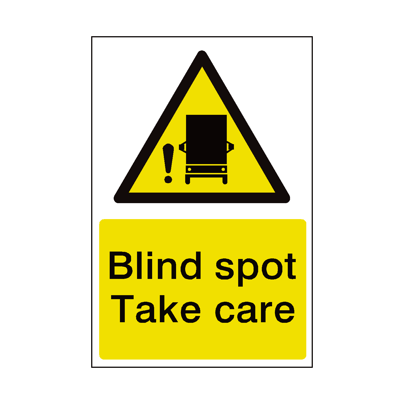 DVS Blind spot take care stickers