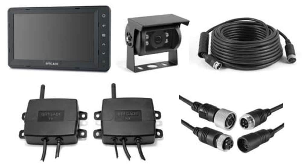 Select range camera monitor system for articulated vehicles